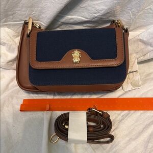 Tommy Bahama Elegant Brown and Navy Women's Purse